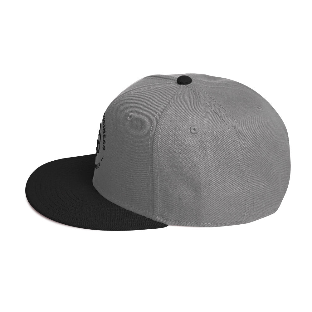 Stand'on Business Snapback Hat blk lettering