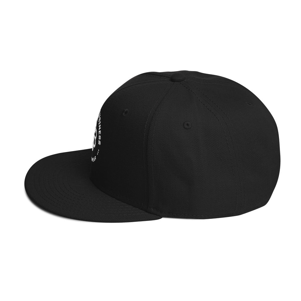 Stand'on Business Snapback Hat white lettering