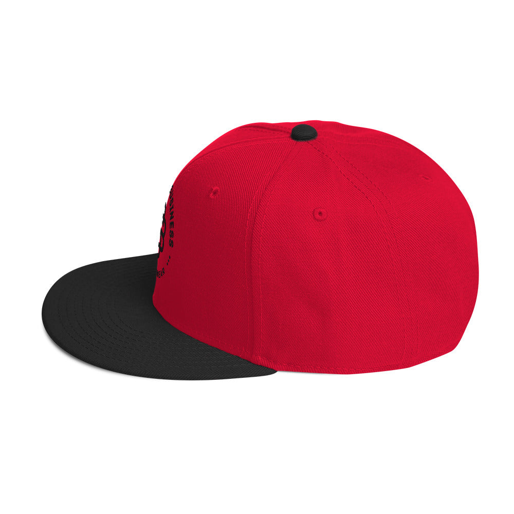Stand'on Business Snapback Hat blk lettering