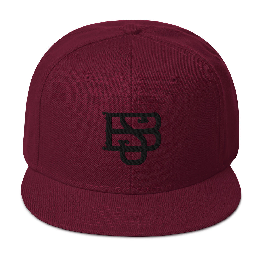 S/B Snapback Hat blk lettering