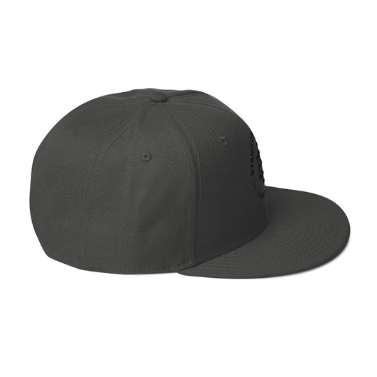 Stand'on Business Snapback Hat blk lettering