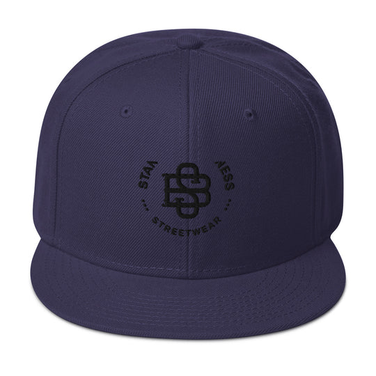 Stand'on Business Snapback Hat blk lettering