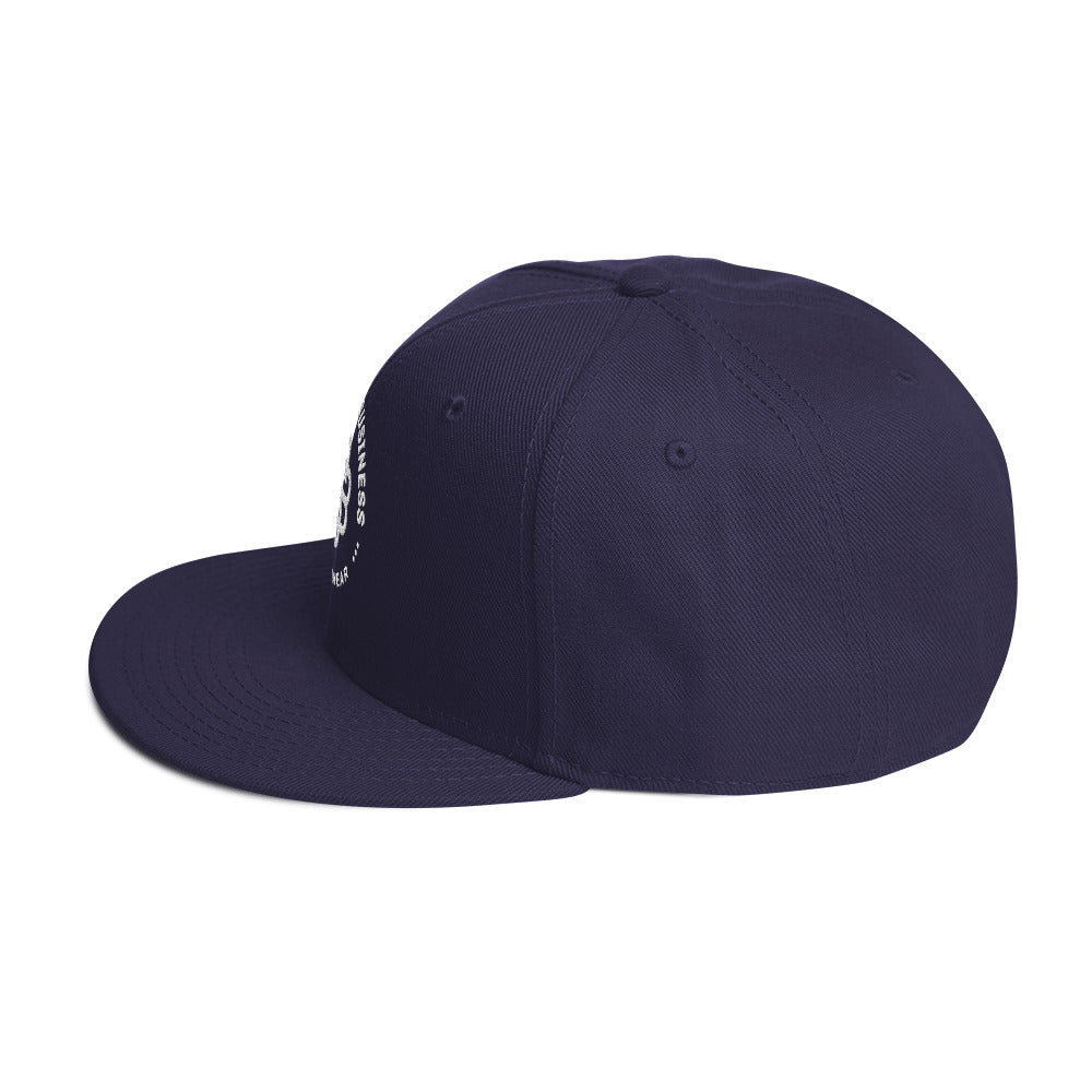 Stand'on Business Snapback Hat white lettering