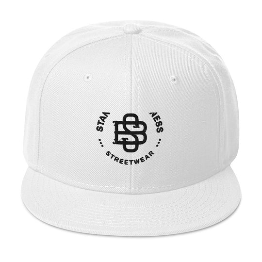 Stand'on Business Snapback Hat blk lettering